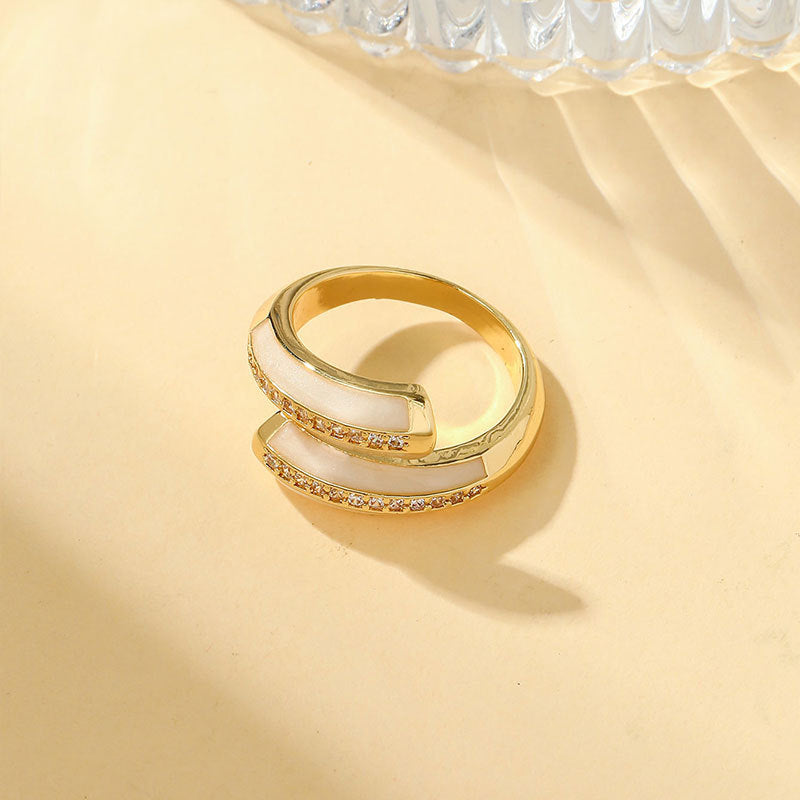 Damen modischer Verlobungsring Shop Nory