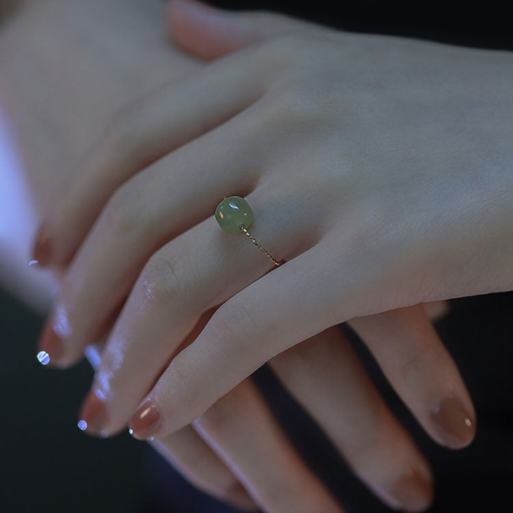 Damen eleganter Ring mit mineralischem Stein Shop Nory
