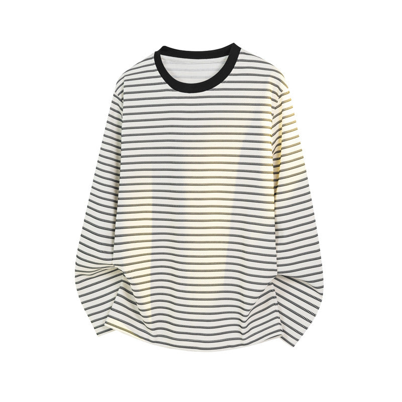 Herren Sportliches Langarm-Shirt mit Streifenmuster Shop Nory
