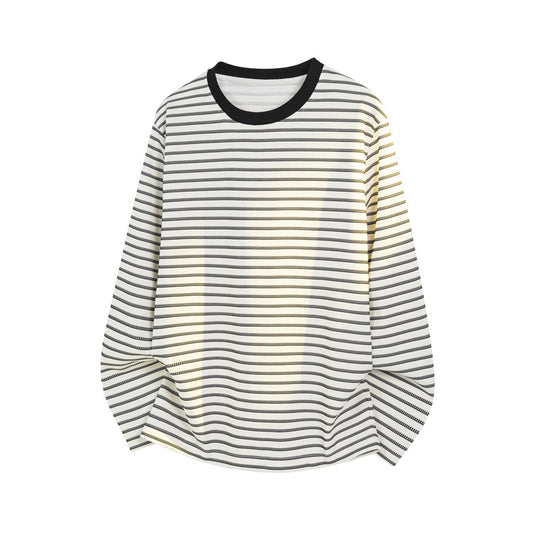 Herren Sportliches Langarm-Shirt mit Streifenmuster Shop Nory