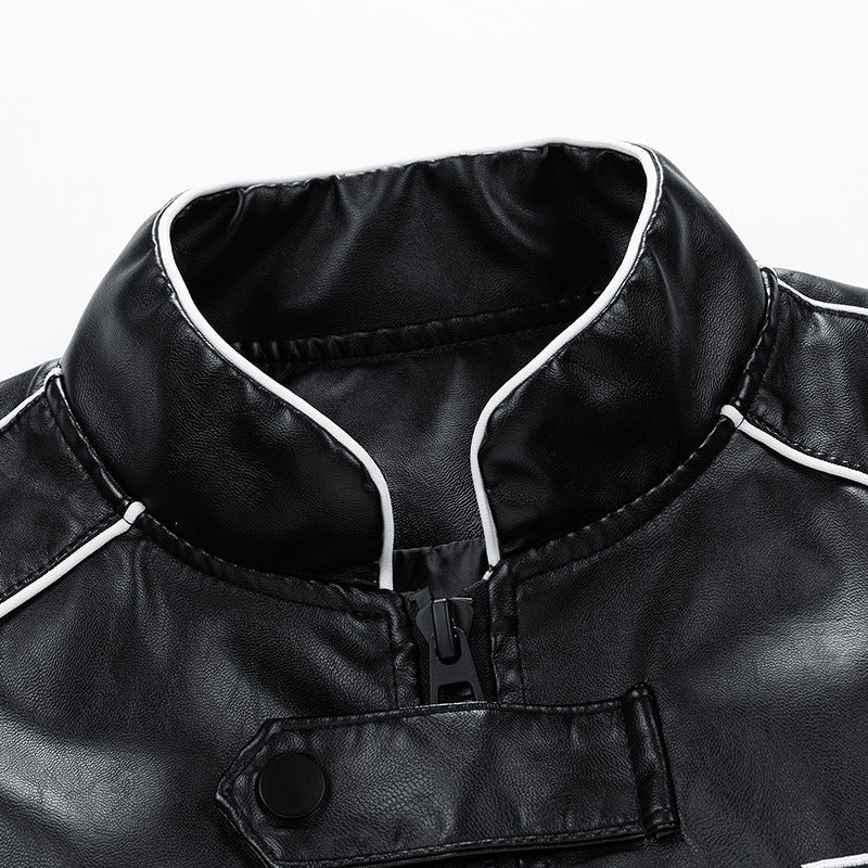 Herren Kunstlederjacke im Motorsport-Design Shop Nory