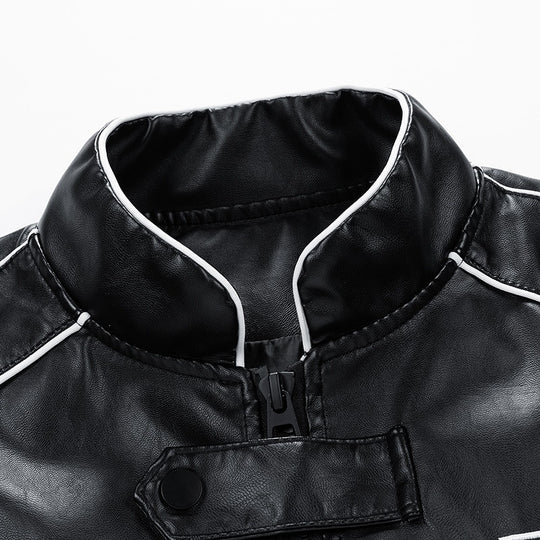 Herren Kunstlederjacke im Motorsport-Design Shop Nory