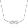 Damen Halskette mit unendlichem Symbol und funkelnden Zirkonia-Akzenten Shop Nory