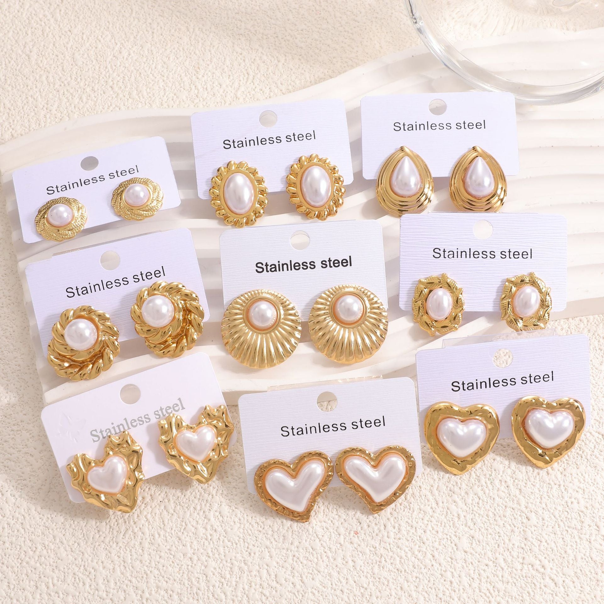 Damen Ohrstecker im stilvollen Herzdesign Shop Nory