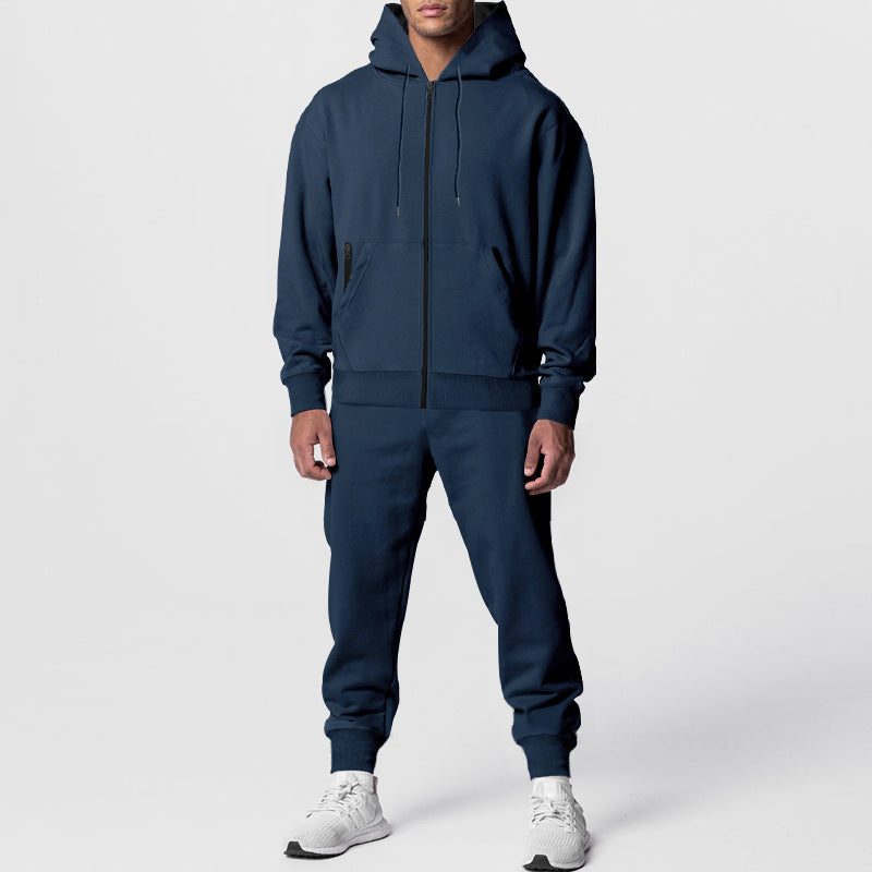 Herren nan zweiteiliges Trainingsset mit Reißverschluss-Kapuzenjacke und tapered Jogginghose Shop Nory