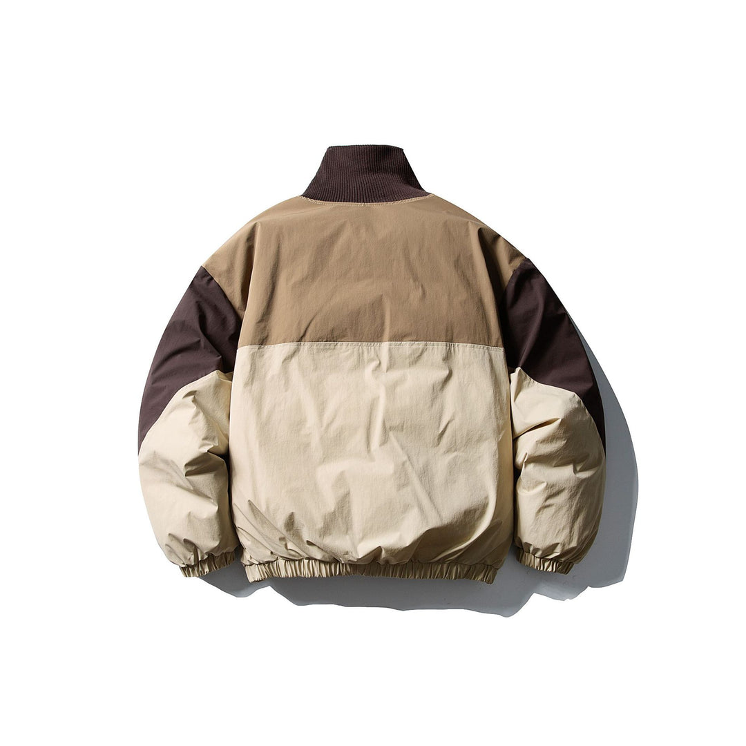 Herren Wattierter Boxy-Bomber mit hohem Rippenkragen und elastischem Saum Shop Nory