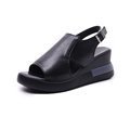 Damen Moderne Plateau‑Sandalette mit ergonomischem Memory‑Fußbett, verstellbarem Fersenriemen und rutschfester Gummisohle Shop Nory