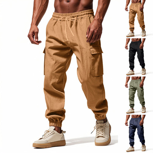 Herren Cargo-Hose mit elastischem Bund und praktischen Seitentaschen