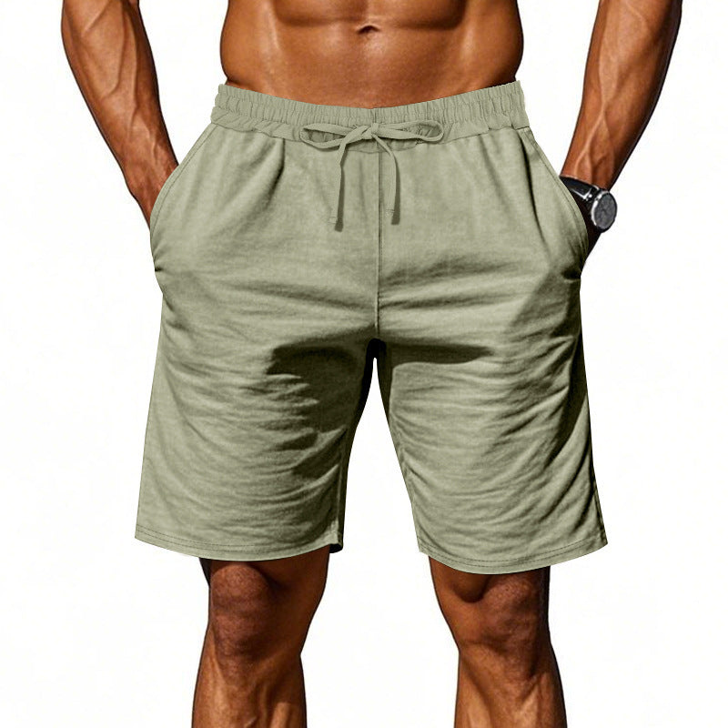 Herren nan lässige Baumwollmix Freizeitshorts mit elastischem Bund und Seitentaschen