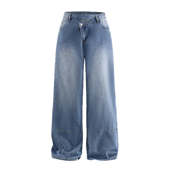 Damen Weite Denim-Hosen Shop Nory