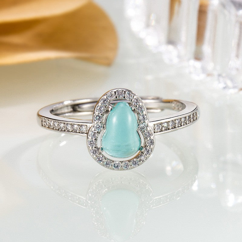 Damen Ring mit filigranem Tropfenmotiv und funkelnden Zirkonia Shop Nory