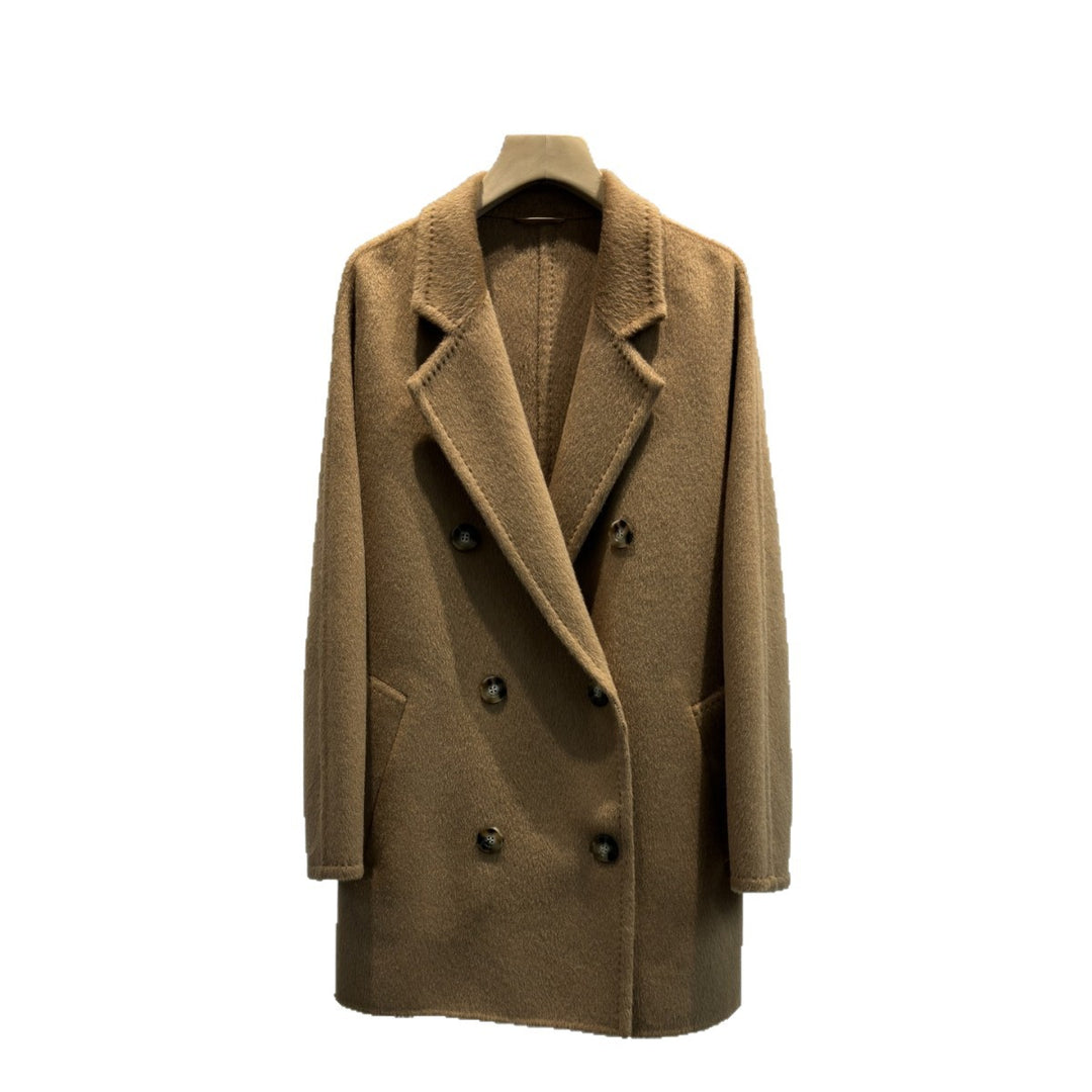 Damen Klassischer Doppelreiher Mantel Shop Nory