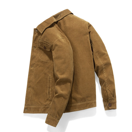 Herren Kordjacke im Worker-Stil mit gesteppter Innenfütterung Shop Nory