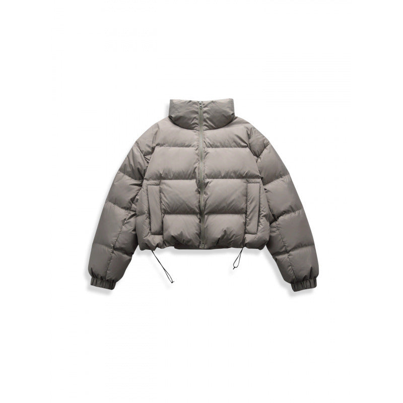 Damen Kurz geschnittene gesteppte Winterjacke im Cropped‑Style mit hohem Stehkragen Shop Nory
