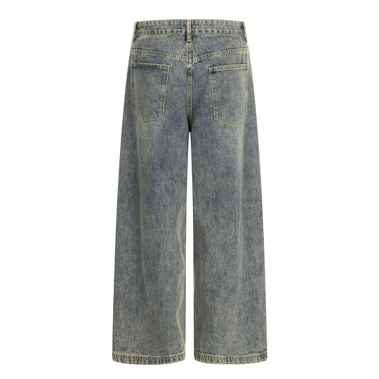 Damen Hochtaillierte Cropped-Denim‑Culotte mit weitem Bein und Used‑Finish Shop Nory