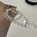 Damen modische Kette mit vielseitigem Karabiner und glänzenden Gliedern Shop Nory