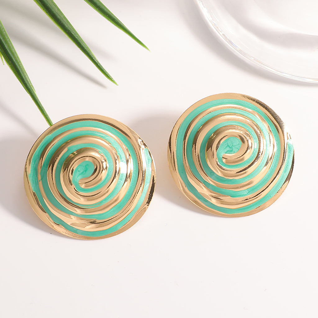 Damen Ohrstecker im eleganten Spiralen-Design Shop Nory