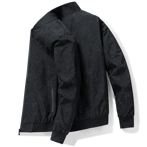 Herren Sportliche Bomberjacke mit floralem Muster Shop Nory