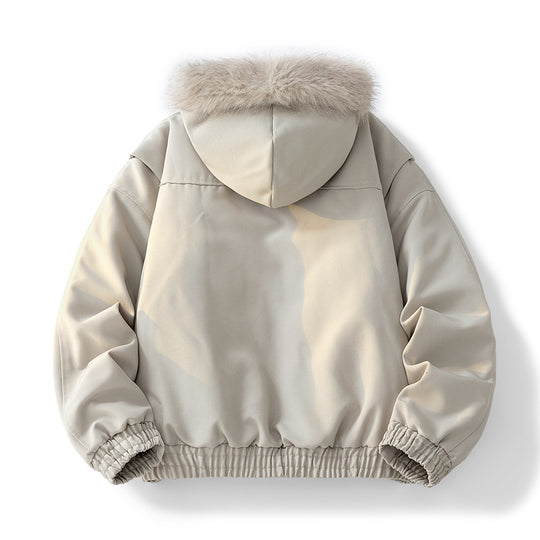 Herren Modische Camouflage-Winterjacke mit abnehmbarer Kapuze Shop Nory