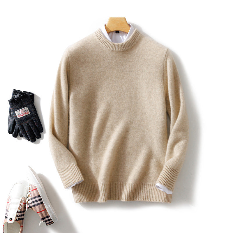 Herren Feiner Stehkragenpullover aus Kaschmir‑Blend mit gerippten Abschlüssen und schlanker Silhouette Shop Nory