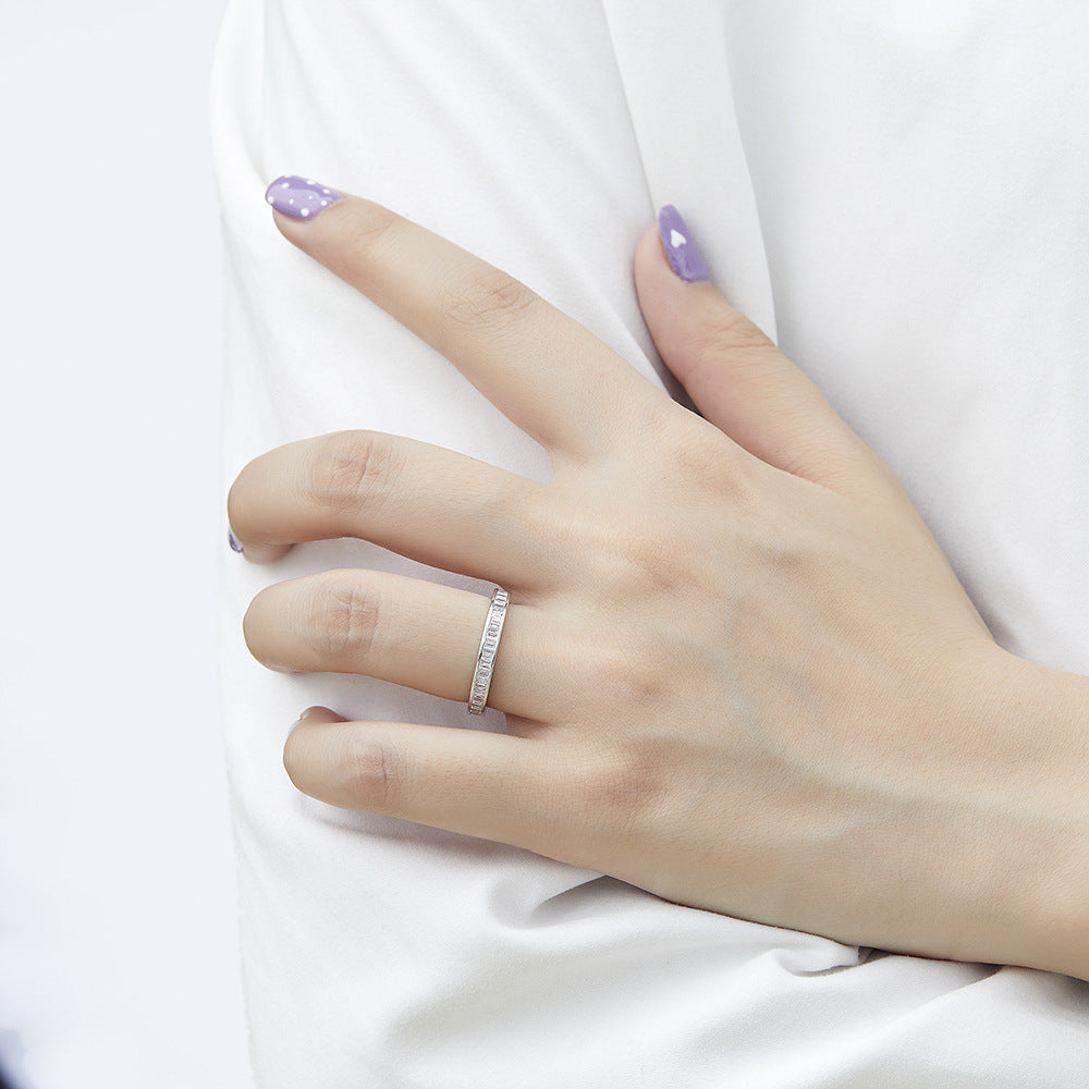 Damen Eternity Ring mit elegantem Zirkonia-Besatz Shop Nory