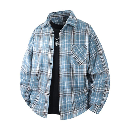 Herren Lässige Karierte Flanellhemden Shop Nory