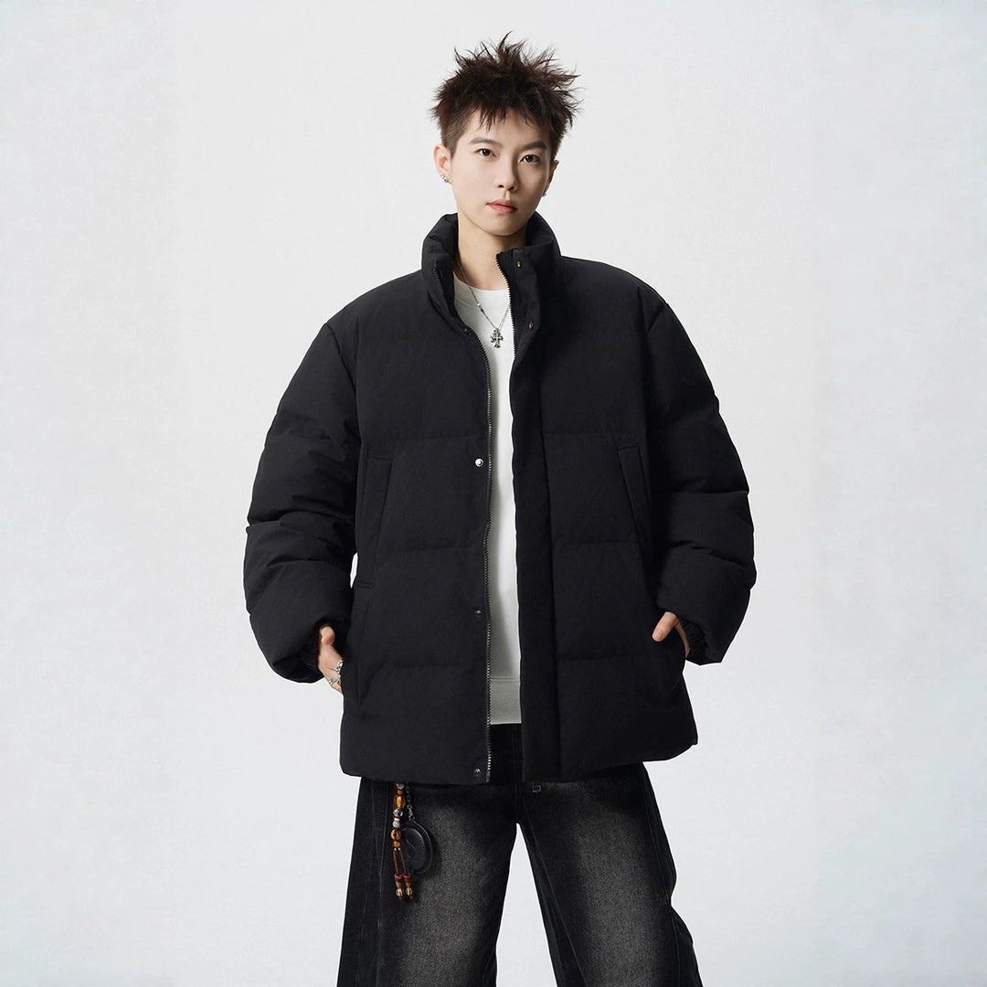 Herren Kurz geschnittene Oversize Steppjacke mit hohem Kragen Shop Nory