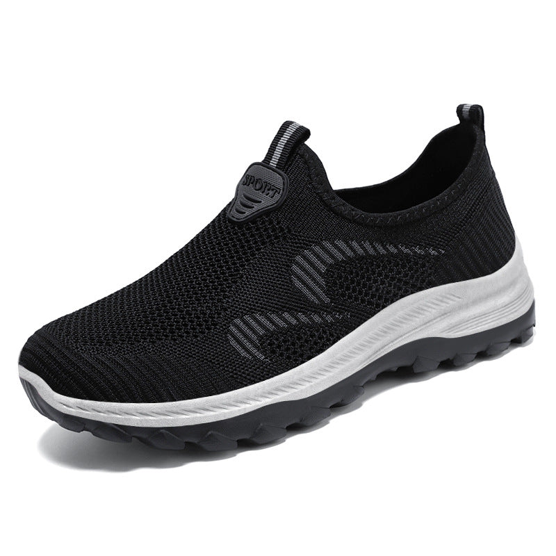 Herren nan elastischer Strick-Slip-On Trekking-Sneaker mit griffiger Profilsohle und ergonomischer Dämpfungssohle Shop Nory