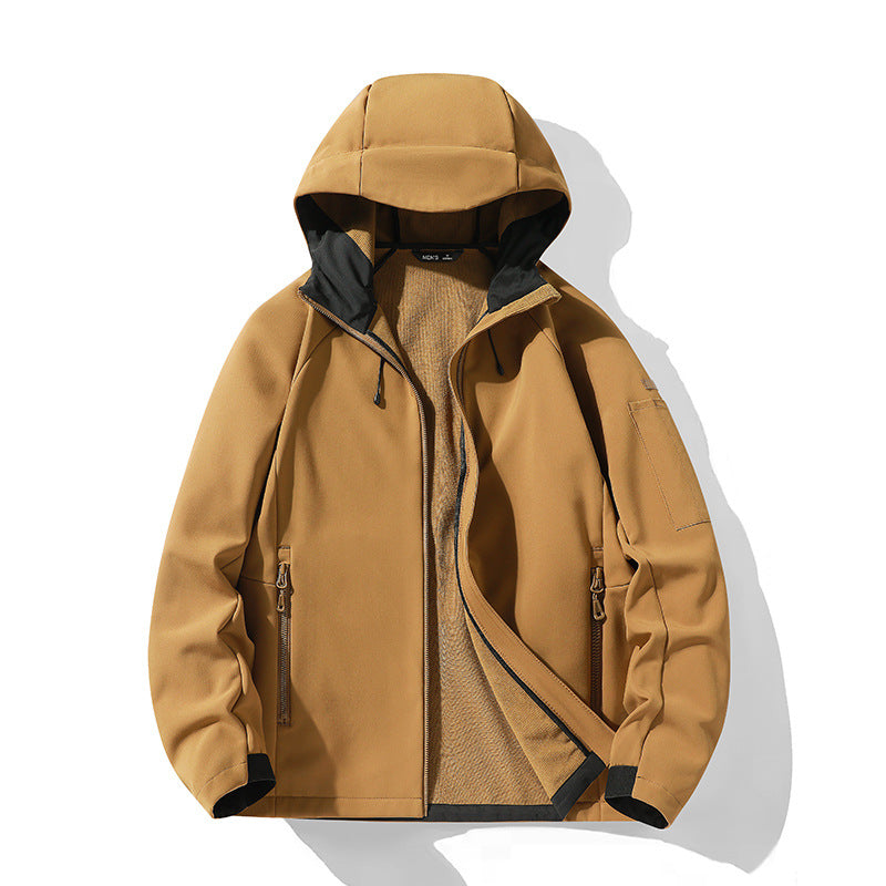 Damen Softshelljacke mit Kapuze und Fleece-Innenfutter, winddicht wasserabweisend Shop Nory