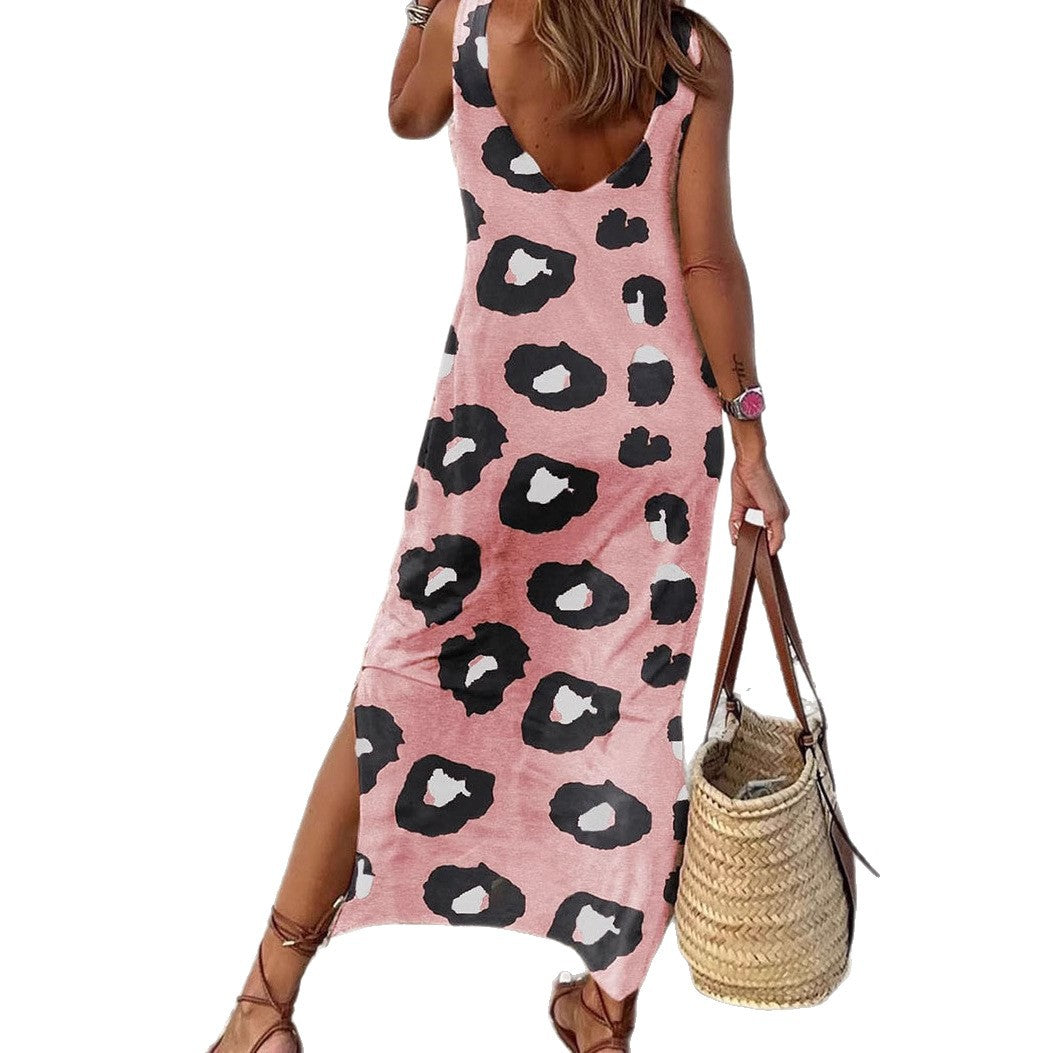 Damen Maxikleid mit modernem Leo-Print Shopnory