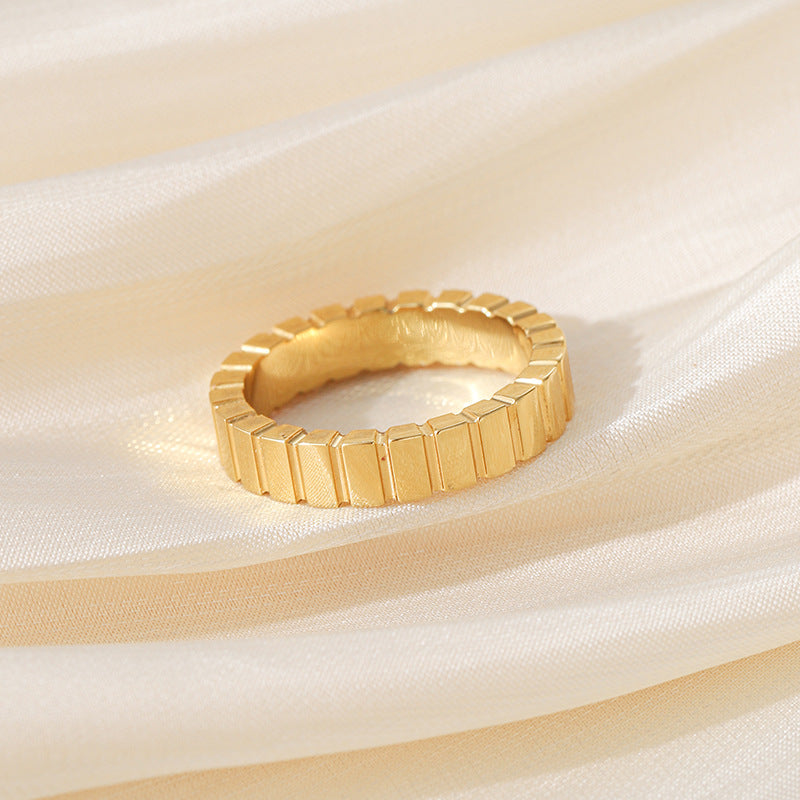 Damen Ring mit strukturiertem Kanten-Design Shop Nory