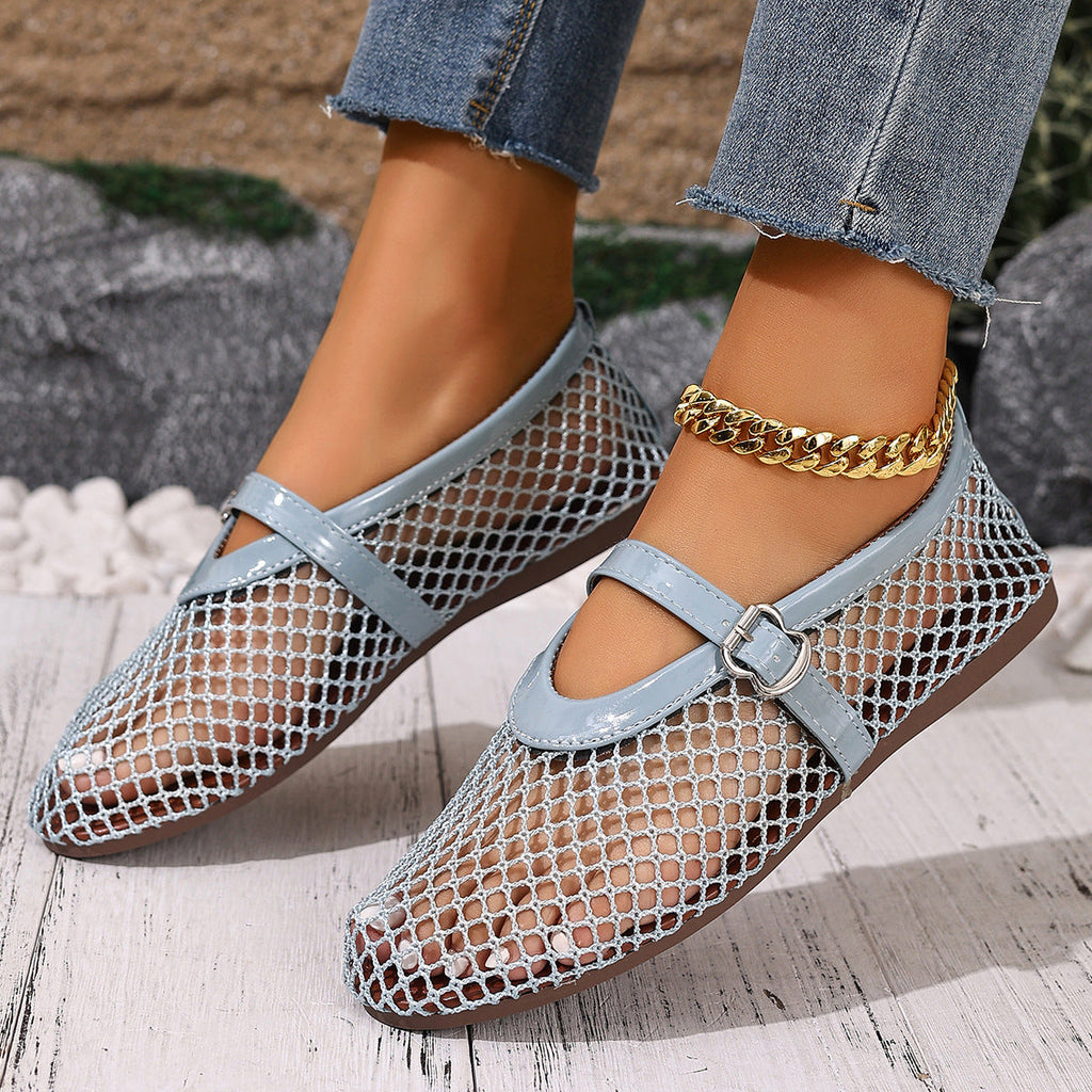 Damen Netzschuhe mit elegantem Riemen