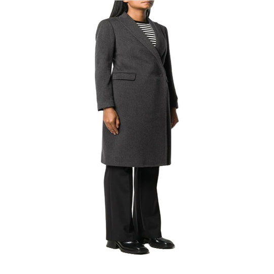 Damen Schlanker Tailoring-Longcoat mit Schalkragen, taillierter Nahtführung und verdeckter Knopfleiste Shop Nory