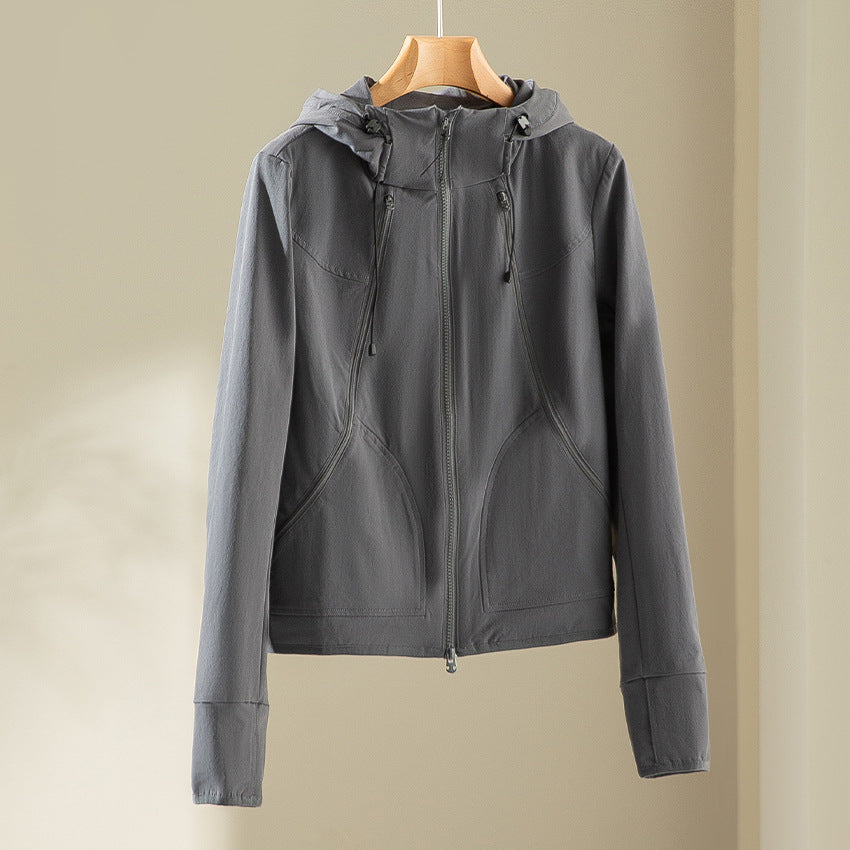 Damen Kapuzen-Softshelljacke mit Zwei-Wege-Reißverschluss und ergonomischer Schnitt Shop Nory