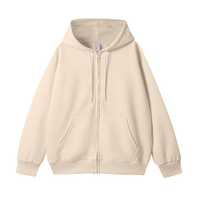 Unisex Oversize-Kapuzenjacke mit durchgehendem Reißverschluss und Kängurutasche Shop Nory