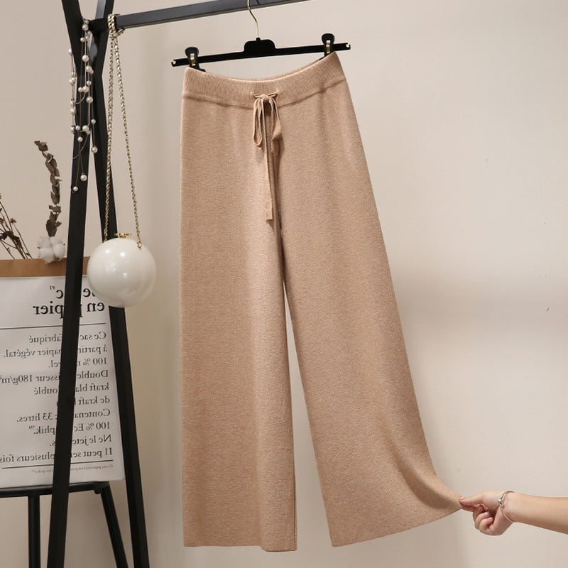 Damen Weite Rippstrickhosen Shop Nory
