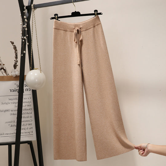 Damen Weite Rippstrickhosen Shop Nory