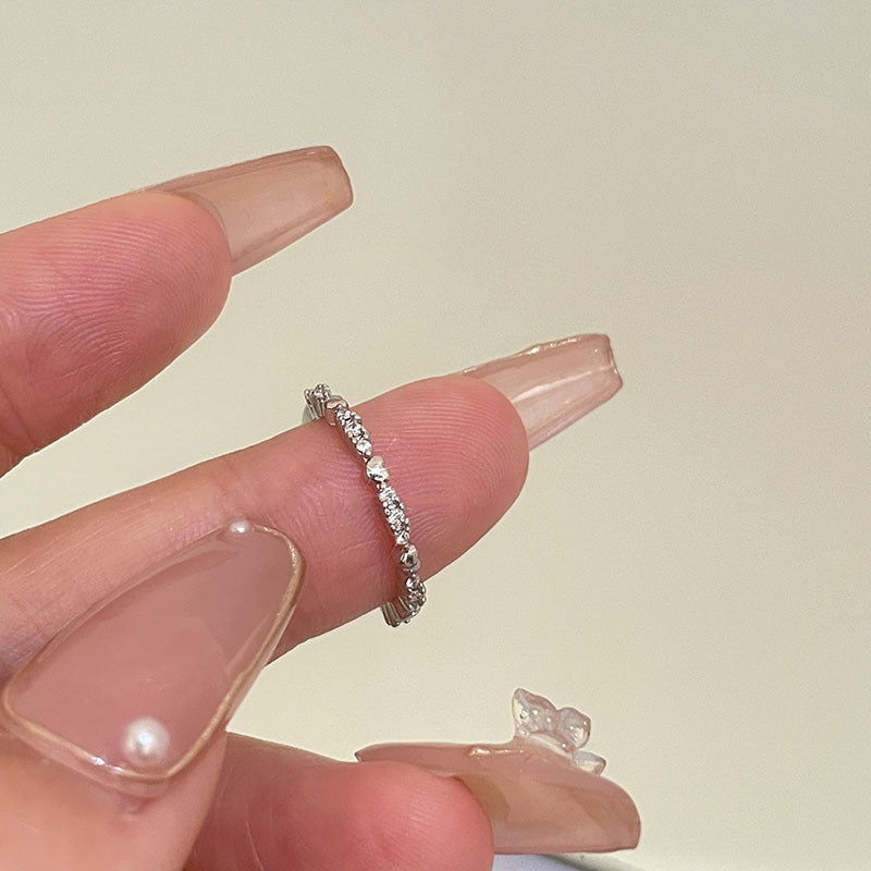 Damen Zarter Zirkonia Ring mit funkelnden Akzenten Shop Nory