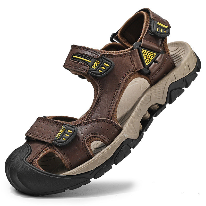 Herren Sportliche Freizeitsandalen mit einem praktischen Klettverschluss und rutschfester Sohle