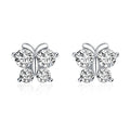 Damen Ohrstecker im eleganten Schmetterlingsdesign mit funkelnden Zirkonia Shop Nory