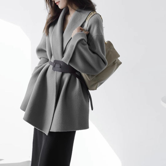 Damen Schicke und elegante Wickeljacke Shop Nory