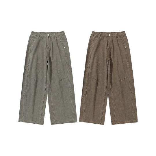 Damen Hochtaillierte Utility-Culotte-Hose mit weitem Bein und aufgesetzten Taschen Shop Nory