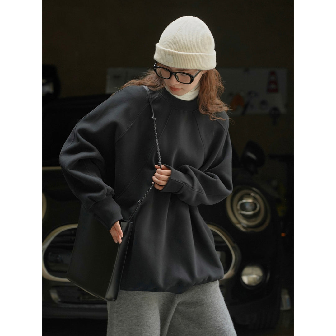 Damen Boxy-Sweatshirt mit Raglan-Nähten und voluminösen Ärmeln Shop Nory