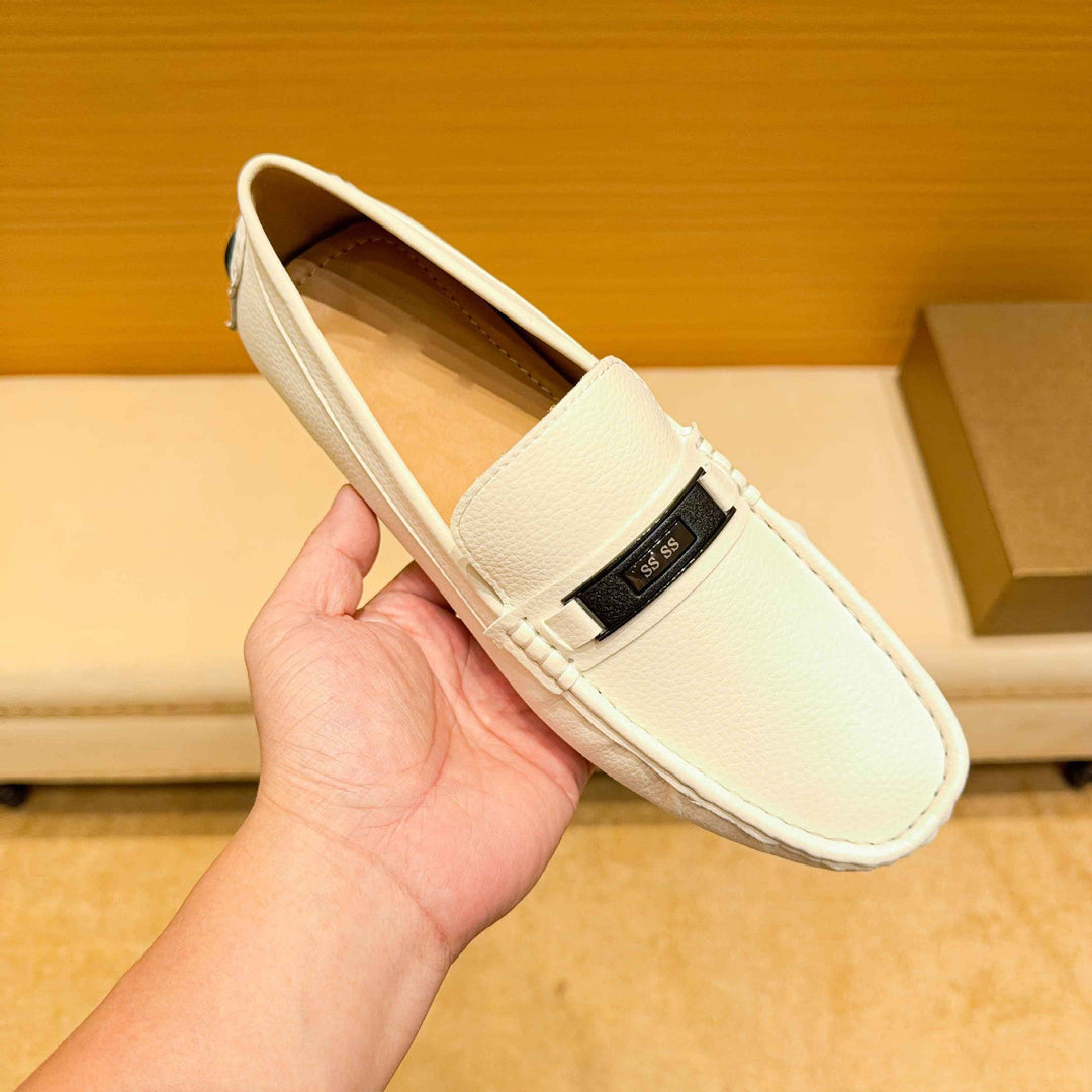 Herren Mokassins aus hochwertigem Leder mit eleganter Ziernaht Shopnory