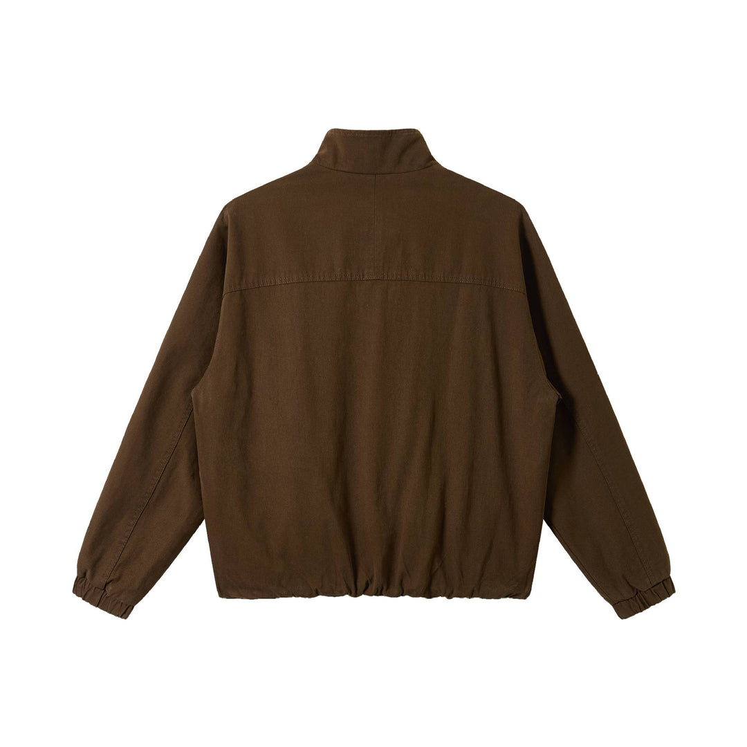 Herren Boxy-Canvas-Fieldblouson mit hohem Stehkragen und elastischem Saum Shop Nory