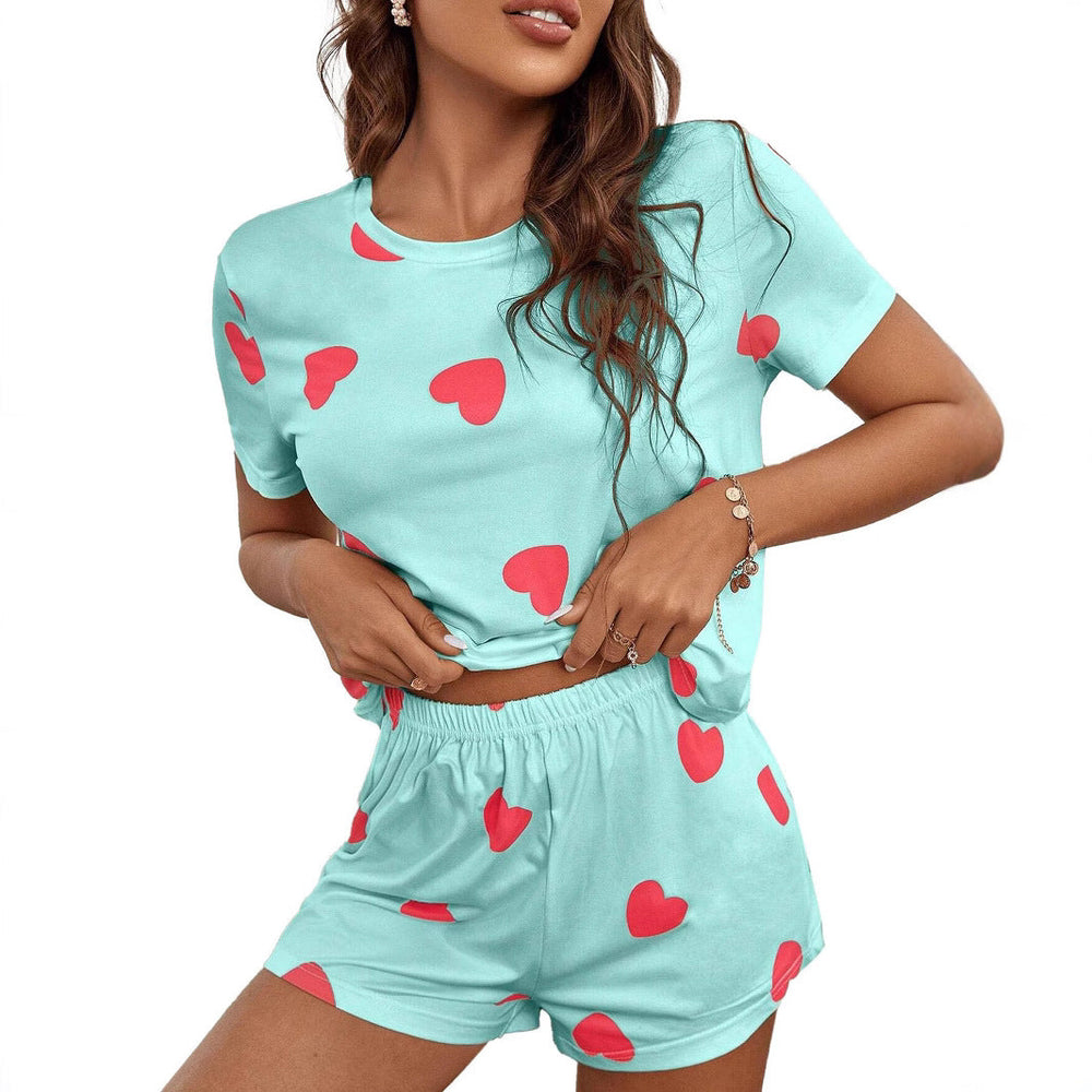 Damen Herzdruck Lounge-Set
