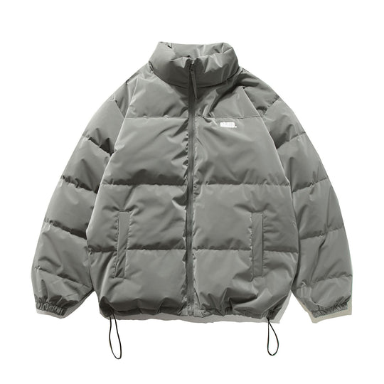 Unisex Kurzer Oversize Stepp-Puffer mit hohem Stehkragen und Kordelzug Shop Nory