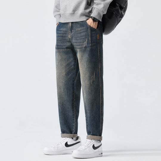 Herren Trendige Zerrissene Jeans Shop Nory