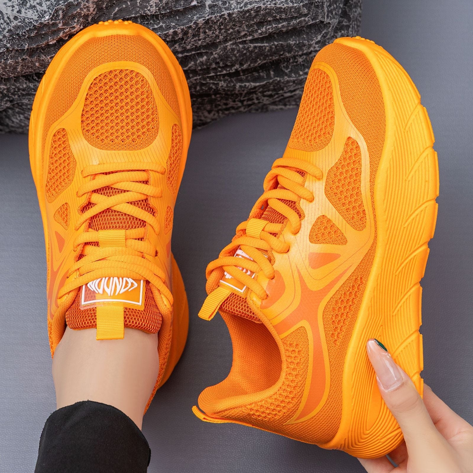 Damen Sportliche Laufschuhe mit atmungsaktivem Mesh-Obermaterial und gepolsterter Sohle