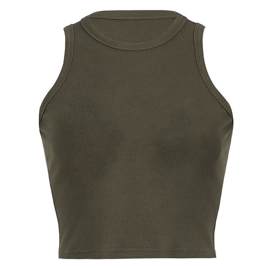 Damen Einfaches und bequemes Tanktop aus hochwertiger Baumwolle